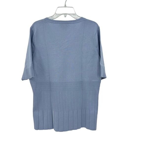 Pendleton Suit Sweater Short Sleeve V-neck Silk Blend Women’s Size M - Picture 4 of 7